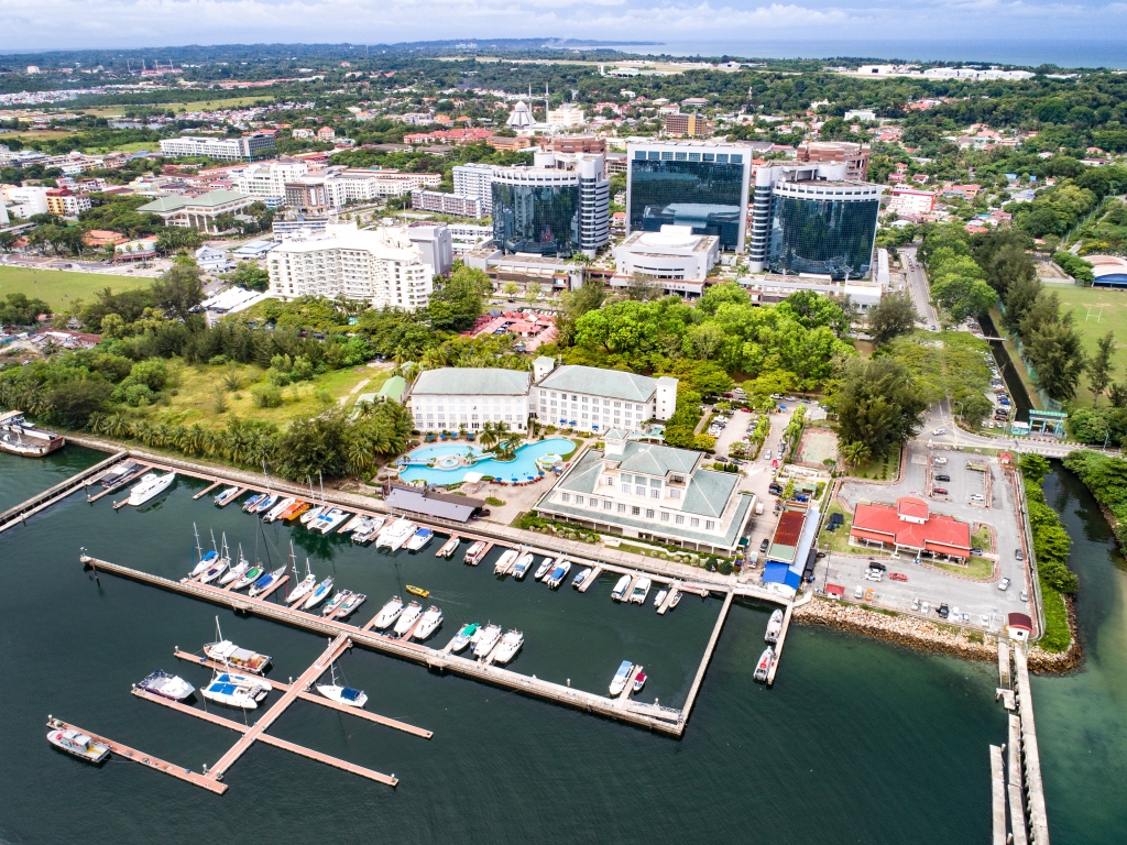 visual of finacial hub for Labuan town